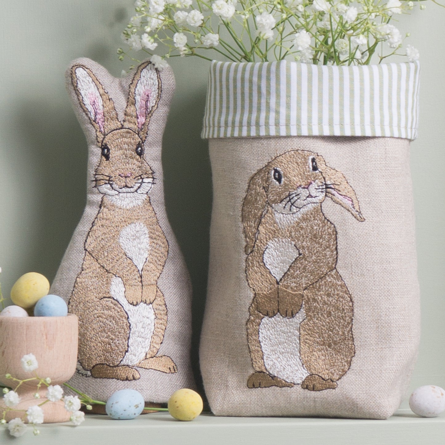Rabbit Fabric Pot