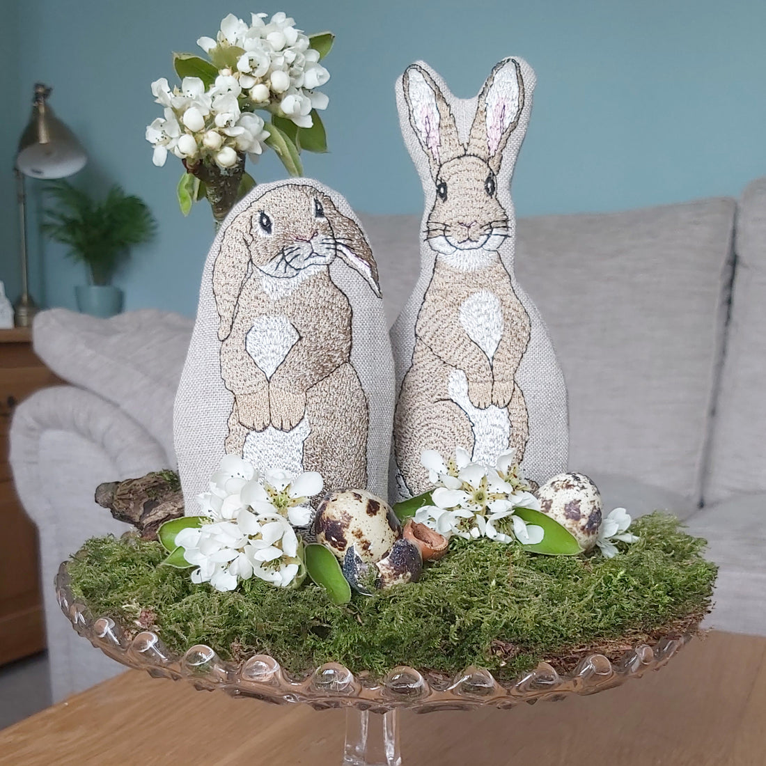 Rabbit Egg Cosy Easter Arrangement