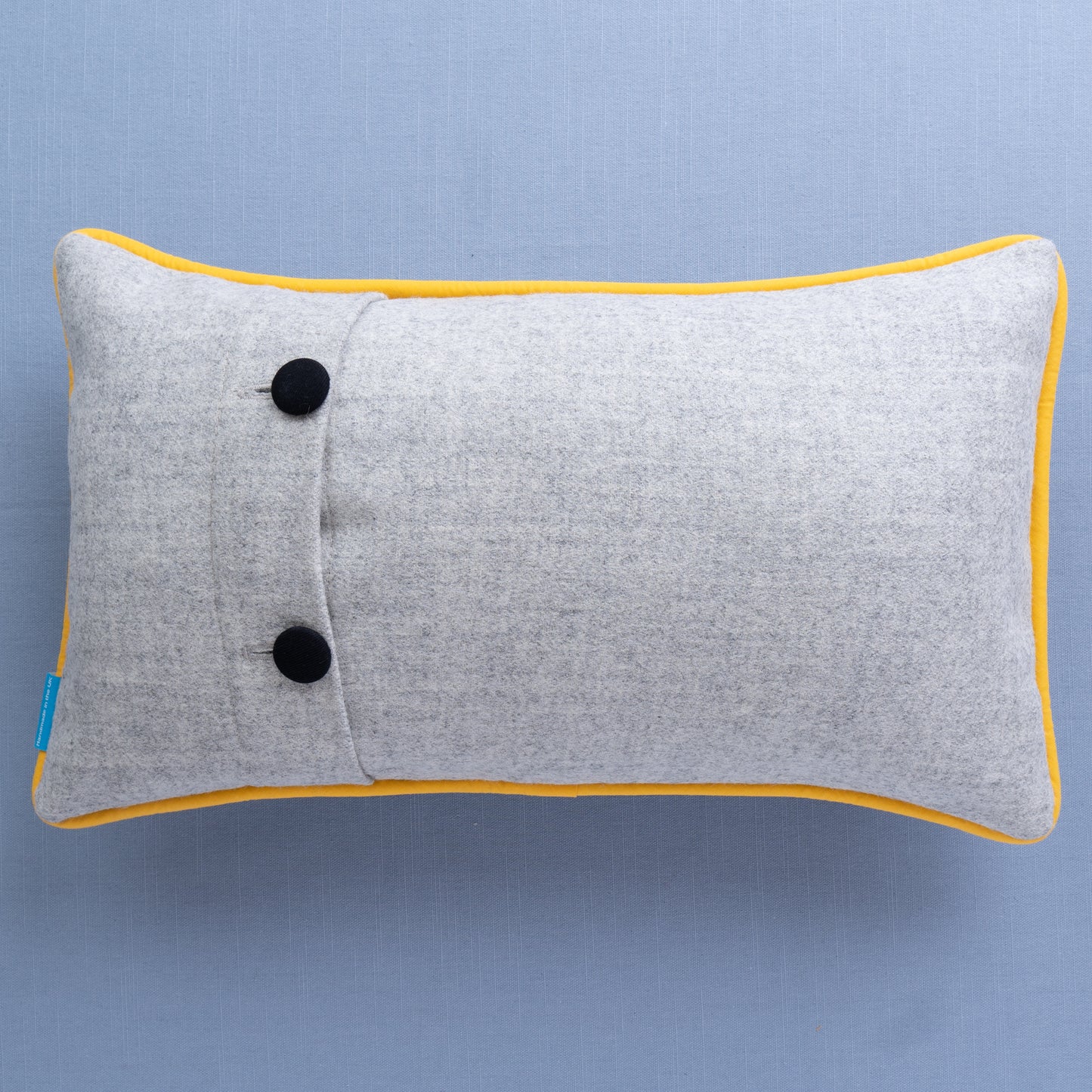 Second - Couples Initials Cushion - Colour Flash Piping - Yellow R&A
