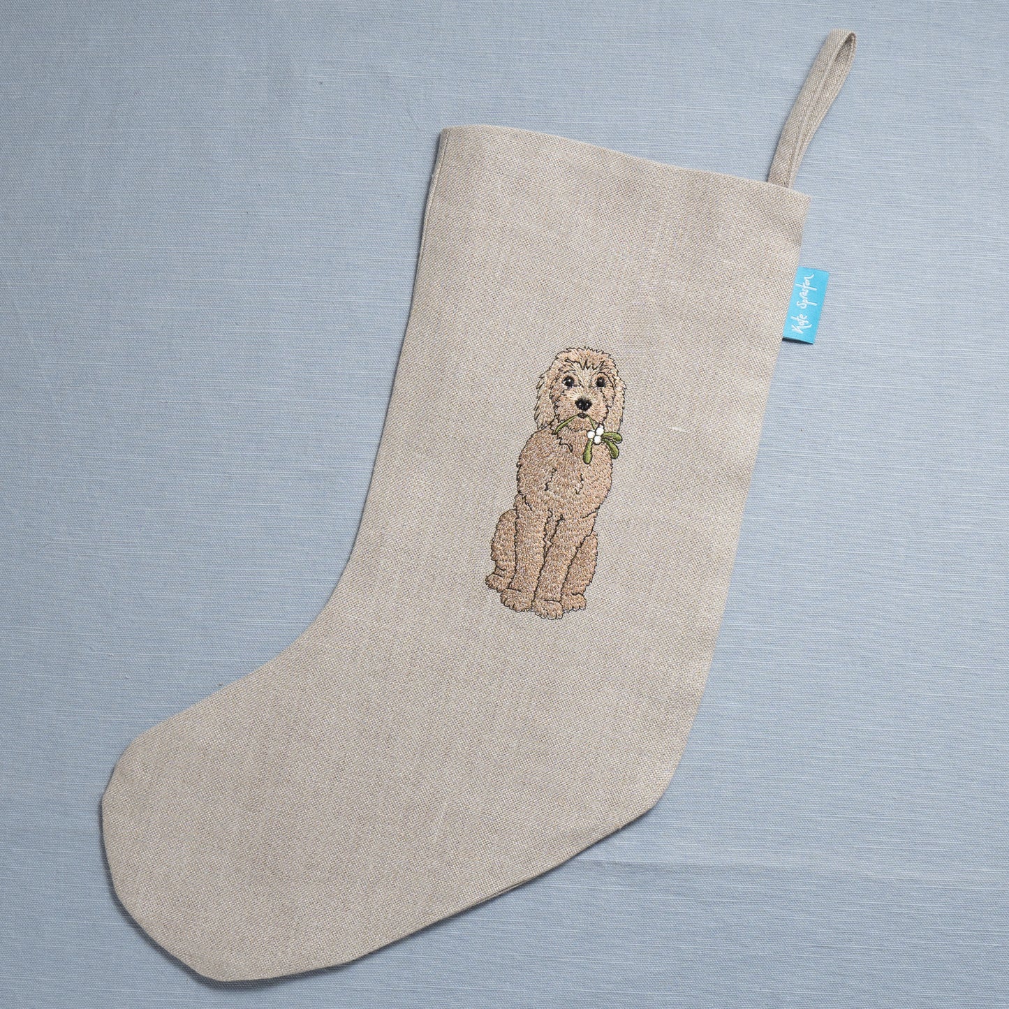 Second - Embroidered Dog Christmas Stocking - Cockapoo Large