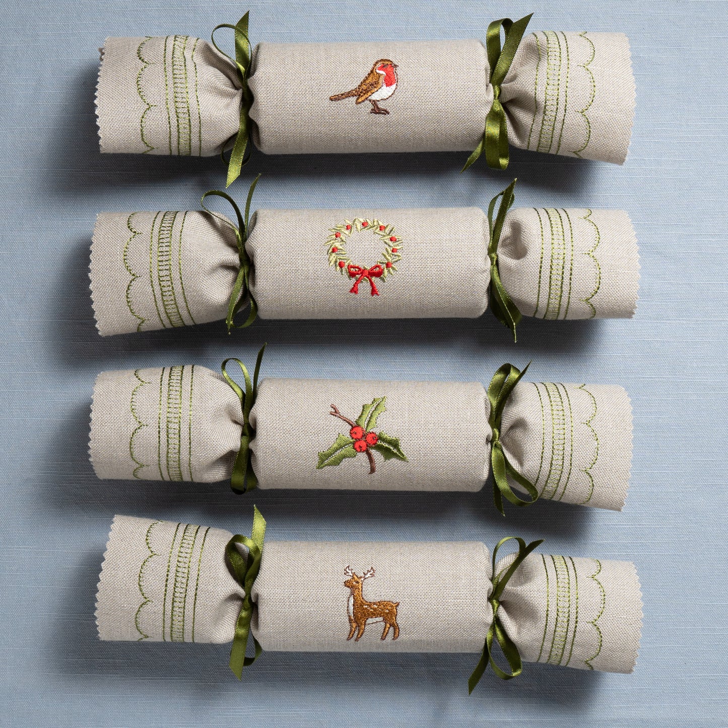 Second - 2023 Linen Woodland Reusable Christmas Crackers