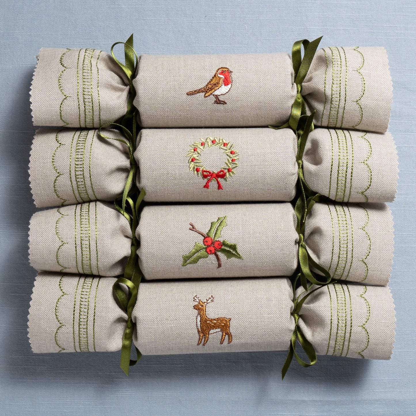 Second - 2023 Linen Woodland Reusable Christmas Crackers