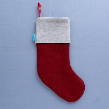 Second - Embroidered Robin and Mistletoe Christmas Stocking - Large - Missing Detail