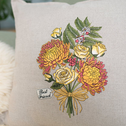 Friend Bouquet Cushion