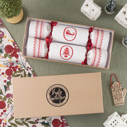 Scandi Cross Stitch Reusable Christmas Cracker
