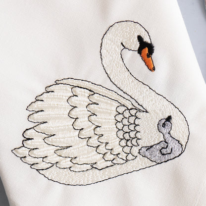 Luxury Embroidered Swan Tableware Gift Set