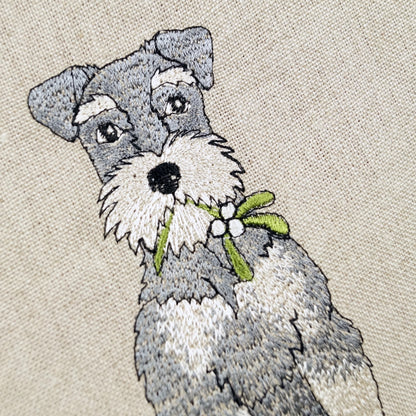 Embroidered Dog Christmas Stocking