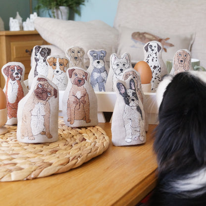 Embroidered Dog Egg Cosy - Twelve Breeds Available