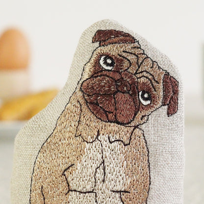 Embroidered Dog Egg Cosy - Twelve Breeds Available