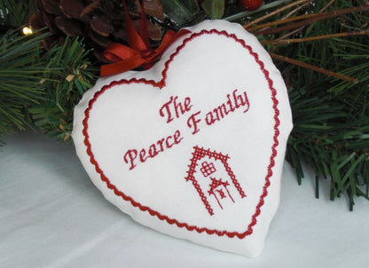 Large Family Scandi Cross Stitch Decoration by Kate Sproston Design