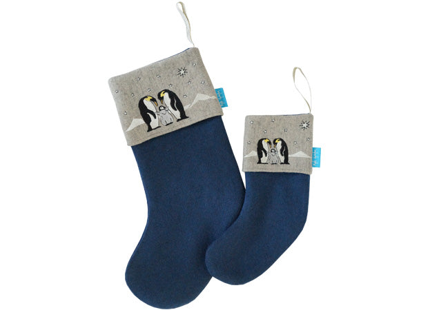 Penguin Christmas Stockings by Kate Sproston Design