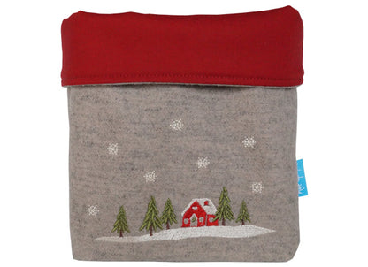 Winter Lodge Fabric Basket by Kate Sproston Design